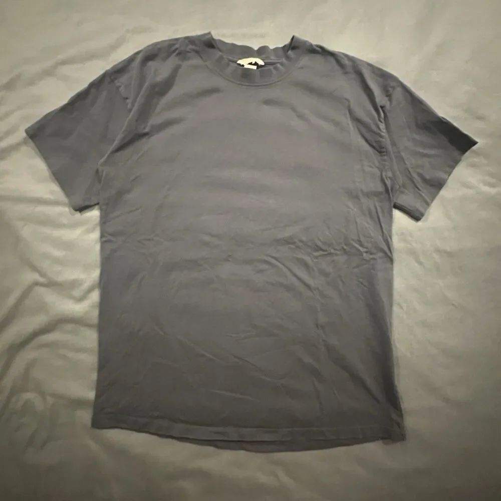 H&M Blank T-Shirt Mens M Heavyweight Crewneck Relaxed Gray Cotton Casual